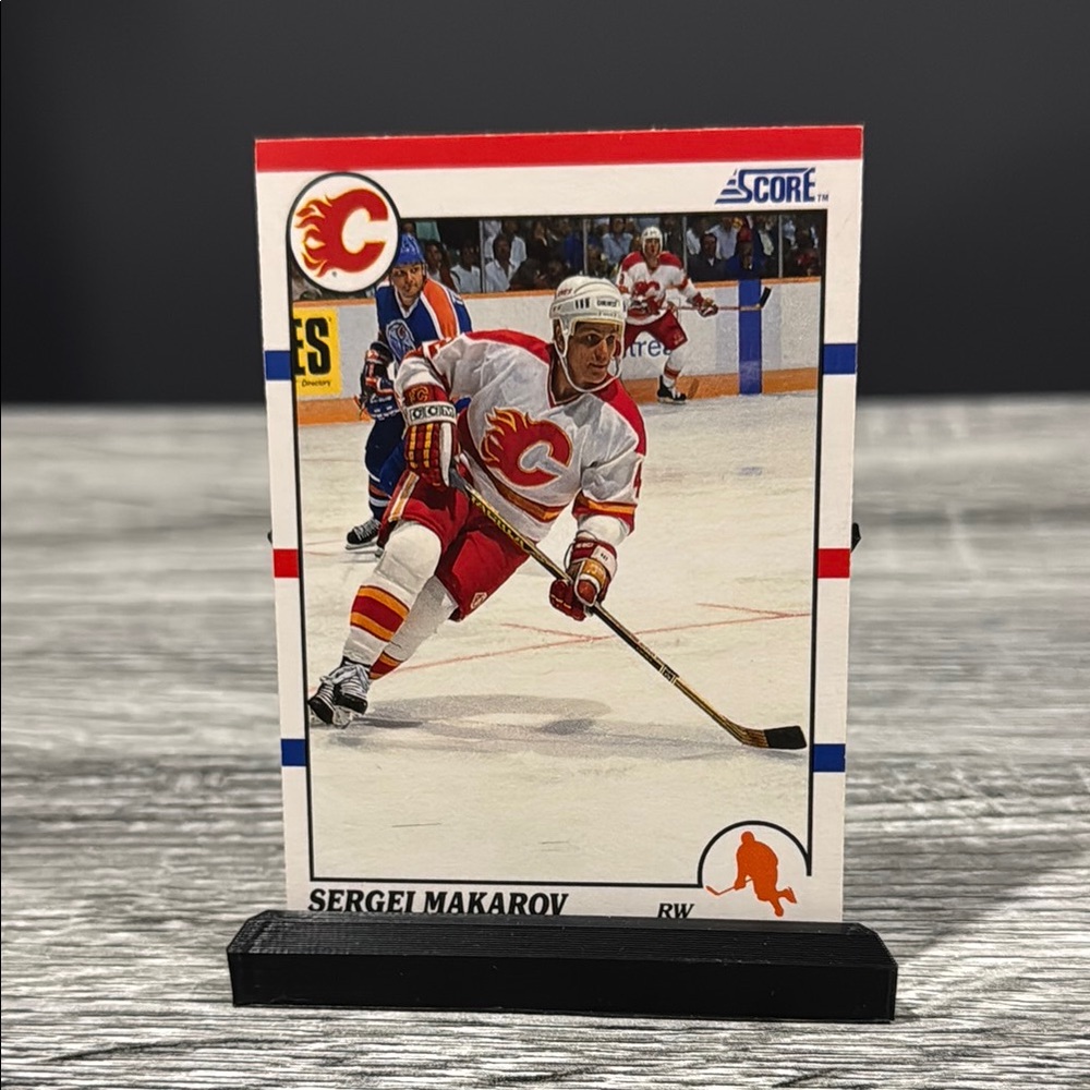 NHL | Score #71: Calgary Flames Sergei Makarov (1990) - Vintage Hockey Card